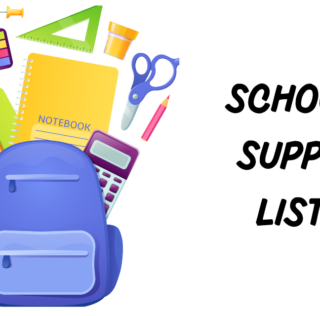 School Supply Lists for YES & YMS
