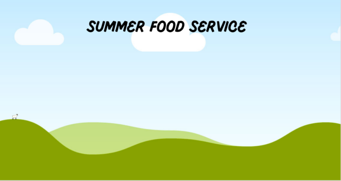 Summer Food Service Program located at York Elementary School this year!